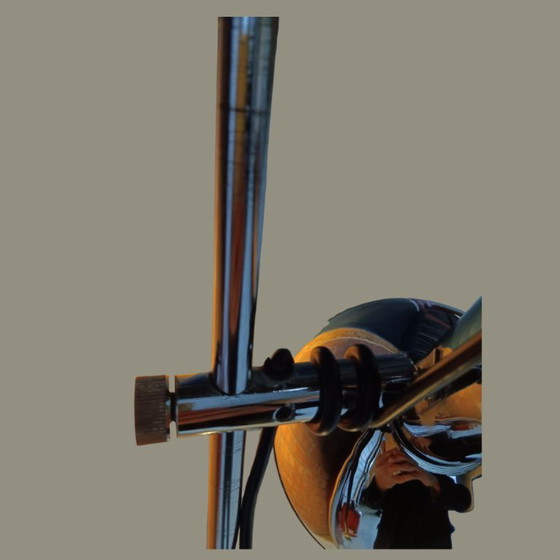 Image 1 of Lampadaire vintage chromé de l'ère spatiale