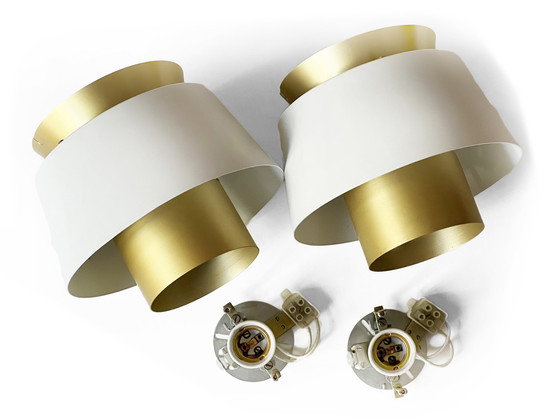 Image 1 of Pair Of Ceiling Lamps "Tivoli" By Jørn Utzon For Nordisk Solar Compagni. Denmark 1970S