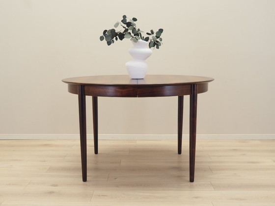Image 1 of Table ronde en bois de rose, design danois, années 1970, production : Skovby Møbelfabrik