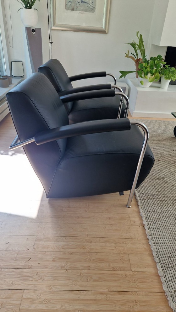 Set di 4 pezzi Leolux Scylla – Poltrone, Leather, Metal (photo 6 of 6)