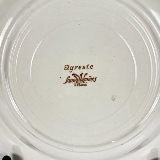 Set of 6 "Agreste" Sarreguemines dinner plates, 20th century – Crockery, Ceramic (photo 4 of 12)