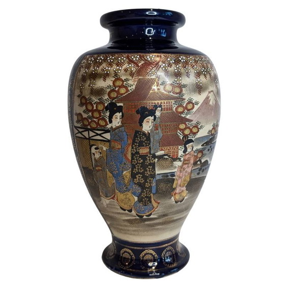 Antike japanische Satsuma Garnitur – Geisha Dekoration (3-teilig) – Lounge-Sets, Ceramic, Gold (photo 5 of 10)