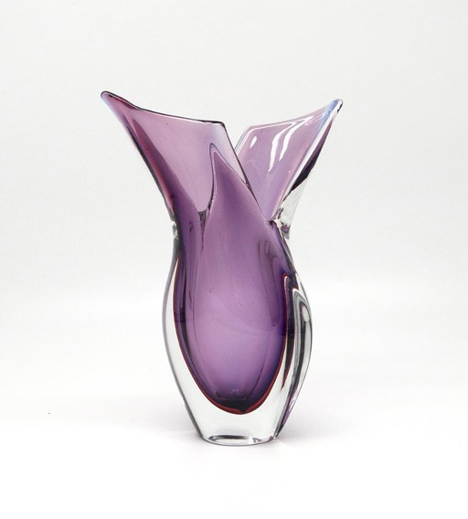 Murano Glass Vase – Sommerso Technique – Italy, ca. 1960s–1970s