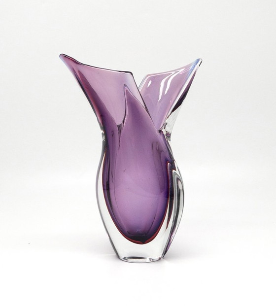 Image 1 of Vase en verre de Murano – Technique Sommerso – Italie, vers 1960-1970