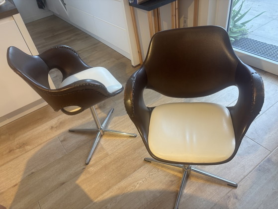 2 chaises de tabac – Chaises pivotantes, Metal, Chrome (photo 3 of 6)