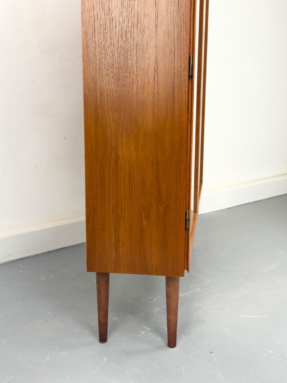 Teak Cabinet With Glass Doors From Omann Jun, 1960s – Display cabinets, Wood (photo 12 of 20)