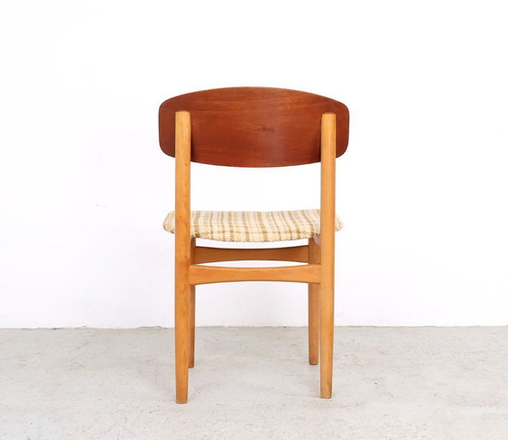 Børge Mogensen Model 122 Eetkamerstoelen, Søborg Møbelfabrik, 1952 – Textile, Wood (photo 8 of 13)