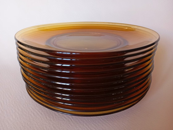 Image 1 of Vereco vintage amber dinner plates