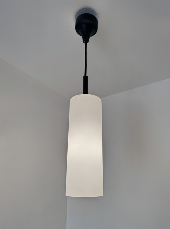 Image 1 of Suspensión cilíndrica opalina Staff Leuchten de los años 60