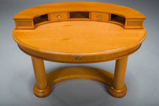 Image 1 of Biedermeier Frisiertisch und Sessel aus Wolkenstein, Italien, 2er-Set