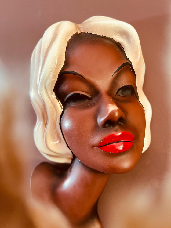 Image 1 of Escultura mural de Cortendorf de la década de 1950 (Marilyn Monroe)