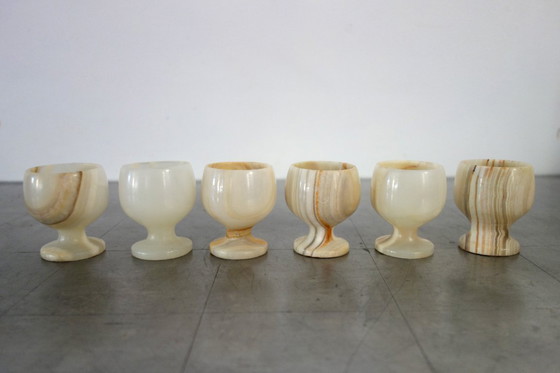 Image 1 of Set da liquore vintage Onyx per 6 persone degli anni '50