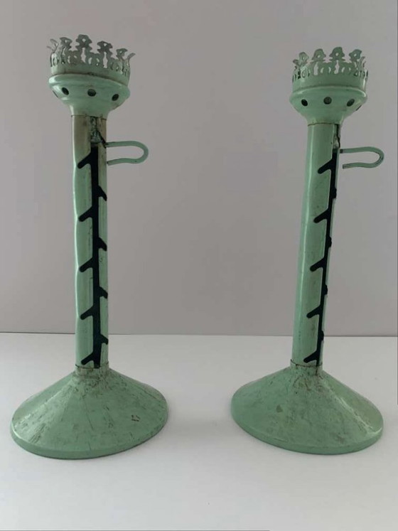 Image 1 of 2 Bauhaus Windlichten Kandelaars Kandelaars Marianne Brandt Ruppel Ruppelwerke
