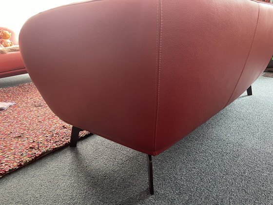 Image 1 of Leolux Flint 2,5 zits bank, Senso leder terracotta