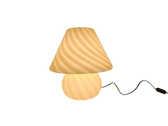 Image 1 of XL - Murano -  Vetri- Venini - mushroom lamp - spiraallamp -  Swirled Glass lamp - 60's