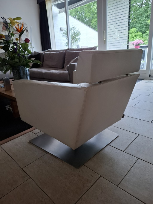 fauteuil pivotant GEALUX Relax en cuir
