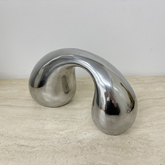 Image 1 of Biomorphic Sculpture Object in Aluminum by Eva & Peter Moritz for IKEA, 1980