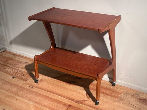 Credenza vintage con carrello anni Sessanta