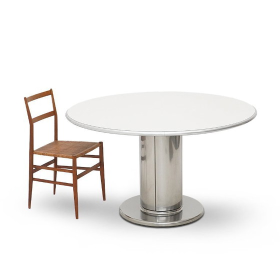 Image 1 of Round table with central leg, 1970s
