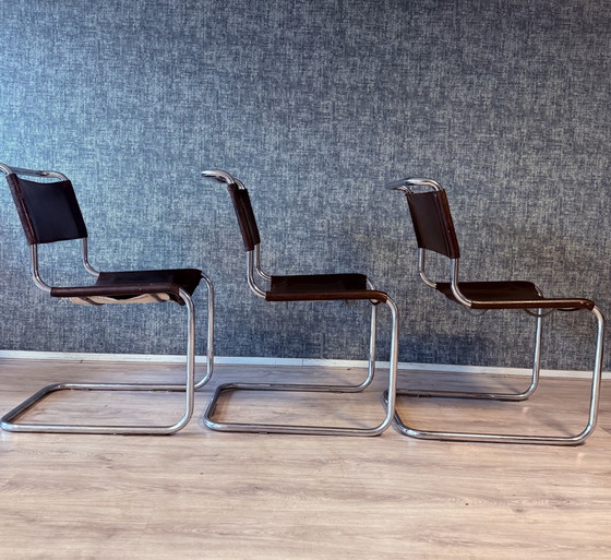 Image 1 of 3 Vintage Mart Stam S 33 Cantilever Chairs for Thonet