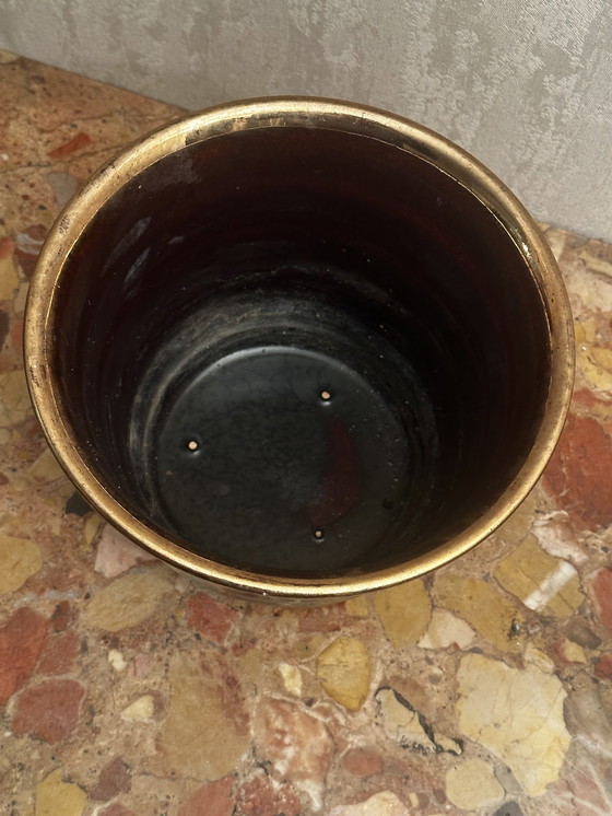 Image 1 of Vintage keramische plantenpot / Vintage keramische plantenpot