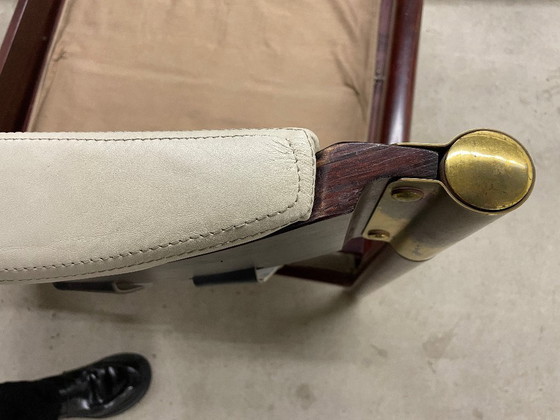 Image 1 of Sillón beige de mediados de siglo con otomana modelo "Sella" de Carlo de Carli