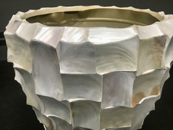 Image 1 of Radica Bowl Perlmuttmuschel Pflanzkübel Blumentöpfe Pflanzvase