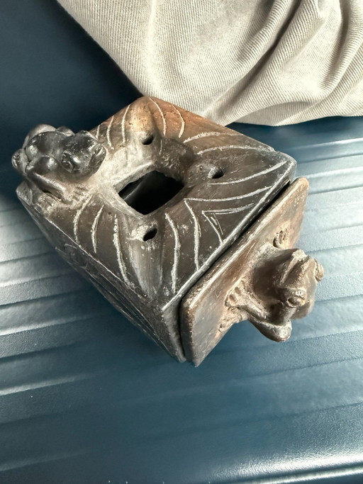 Old Ceramic Frog Box