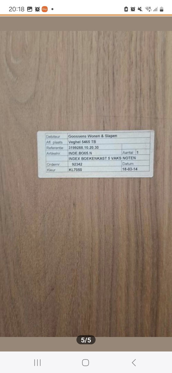 Image 1 of Goossens INDEX BOE05.N Bücherregale | Einzel- und Doppelausführung