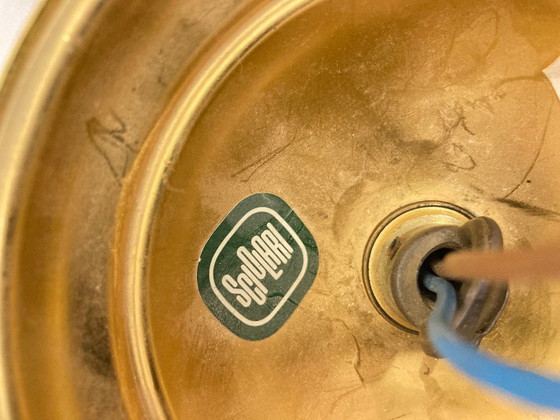 Image 1 of Lustre Sciolari, design des années 1970, laiton, chrome, verre