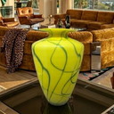 Große Murano-Glasvase im Mid-Century-Stil aus den 1960er Jahren von Dogi