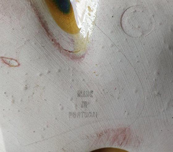 Image 1 of Torre di frutta in ceramica, ceramica portoghese, decorazione vintage