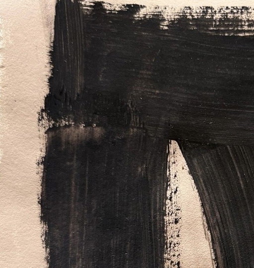 Abstracte studie op papier
