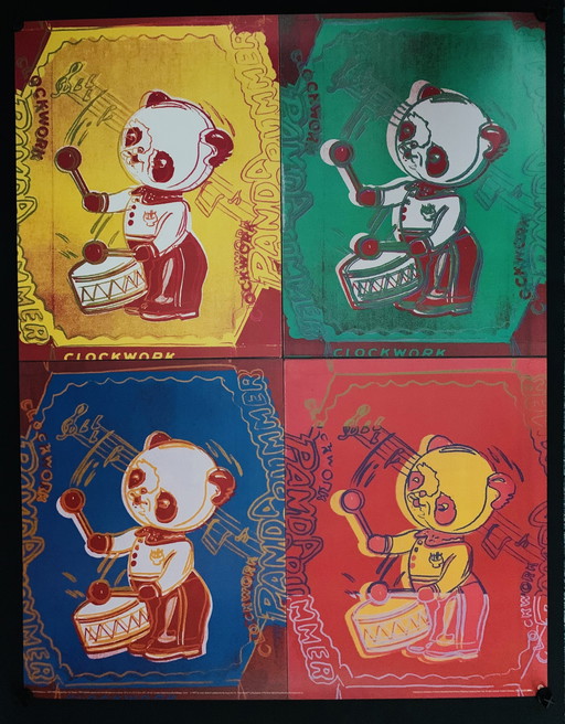 Andy Warhol "Toy Paintings Four Pandas, 1983". Extra Large Format.