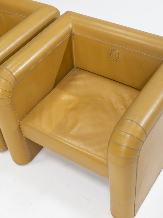 Image 1 of 2x Rare Armchairs by Trussardi, Italy, 1970s