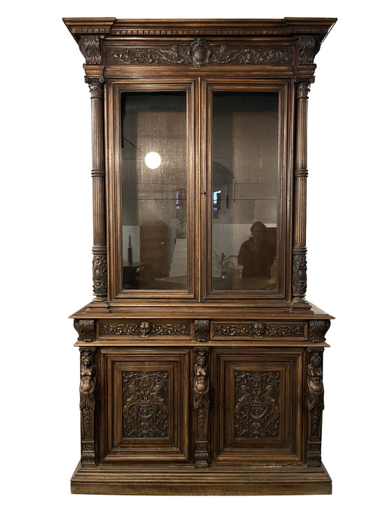 Image 1 of Paire de Bibliothèques 2 Corps Vitrées