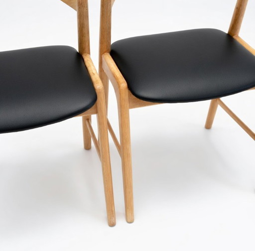 Kai Kristiansen Modell 32 Esszimmerstühle, Korup Møbelfabrik.