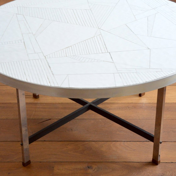 Image 1 of Round coffee table by Berthold Müller - Oerlinghausen / Germany 1960s