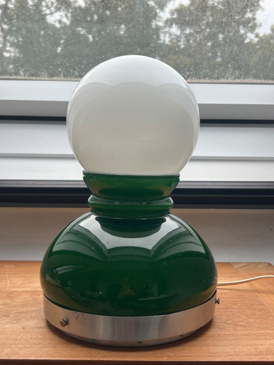 Glazen space age lamp - Italiaans Design – Tafellampen, Metaal (photo 8 of 8)