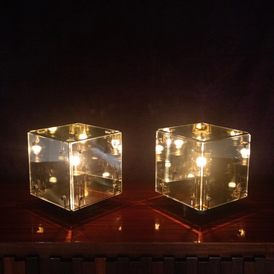 Lampade da tavolo Prisma italiane in vetro e specchio di Studio A.R.D.I.T.I. per Sormani – Metal, Glass (photo 15 of 21)