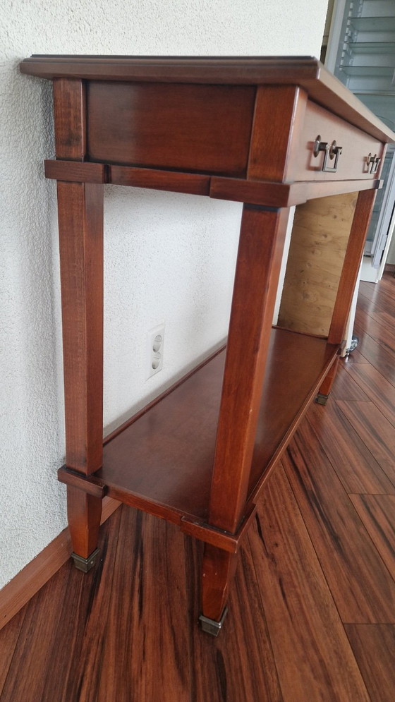 Guerra Vanni console table, brown wood, Metal, Klassiek (photo 9 of 10)