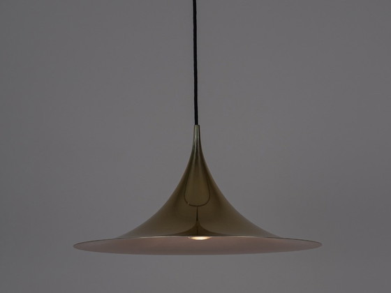 Vintage Semi Hanglamp van Fog & Mørup, 47 cm, Deens Mid-Century Design, Scandinavische Plafondlamp (photo 2 of 10)