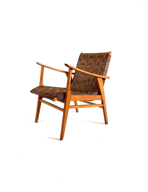 Sillón vintage de mimbre, Alemania ‘70