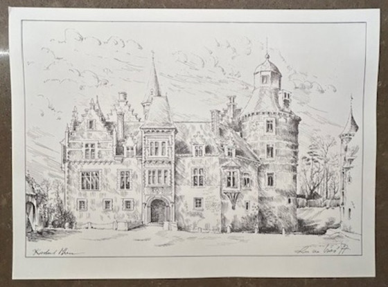 Image 1 of Kastelen in Limburg - Pentekeningen van Ru de Vries