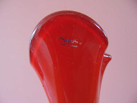 Image 1 of Jarrón de vidrio soplado a boca