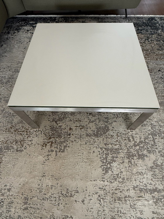Metaform Tavolino da caffè 80x80 vetro con ceramica, Tavolini da caffè, Argentato (foto 6 di 6)