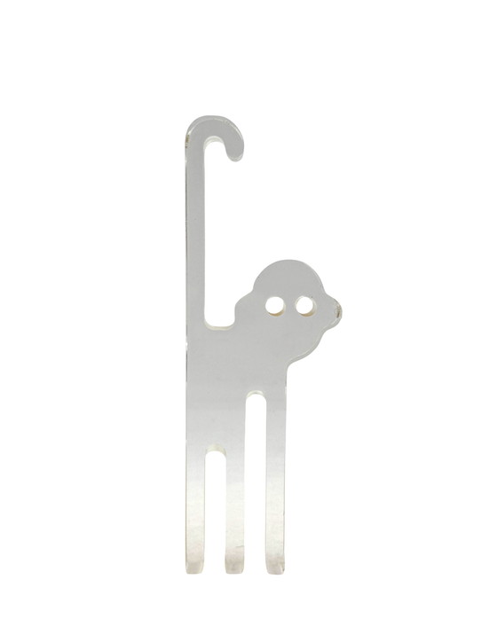Image 1 of Silvio Russo, lucite monkey sculpture, Guzzini Italy 1970s