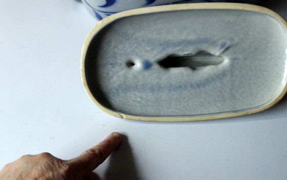 Image 1 of Schöner Alter Heringstopf Fischtopf aus Steingut - Vintage