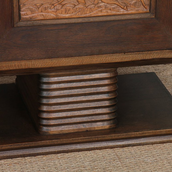 Image 1 of Oak sideboard, French work from the 1940s