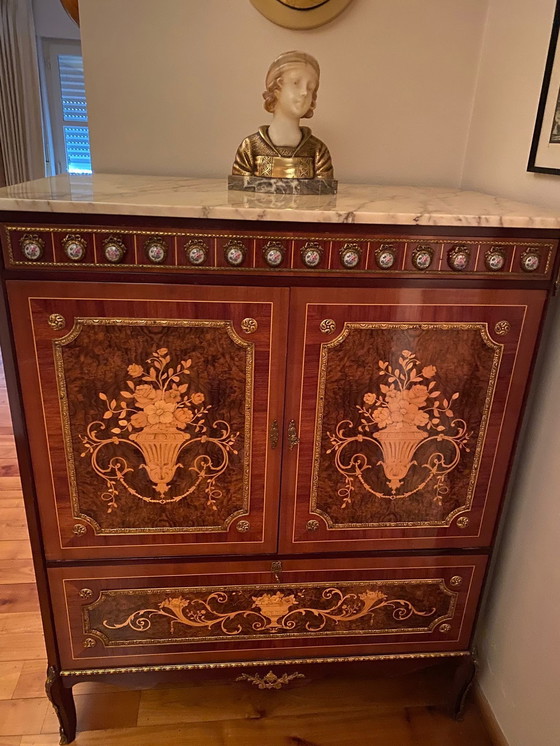 Image 1 of Louis XVI / Napoleon III style TV cabinet in excellent condition